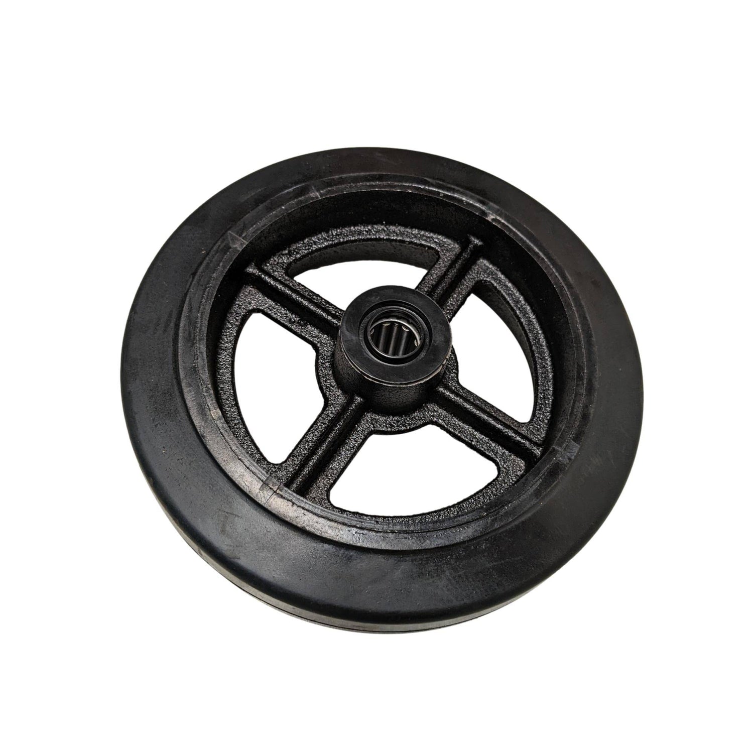 8" x 2" Mold-On Rubber on Cast Iron Wheel - RS80JB84