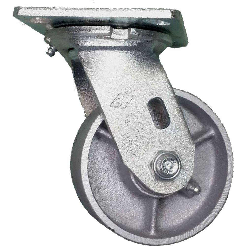 4" x 2" Medium Duty Series Swivel Caster with Semi-Steel Wheel - 27SS40JS0417YY