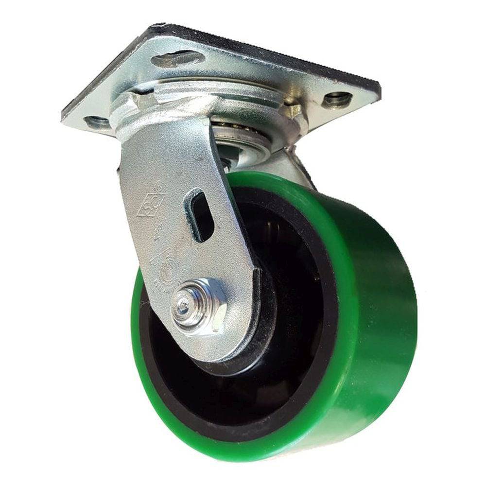 4" x 2" Medium Duty Series Swivel Caster with Polyon Maxrok Wheel - 27MU40JG6017YY