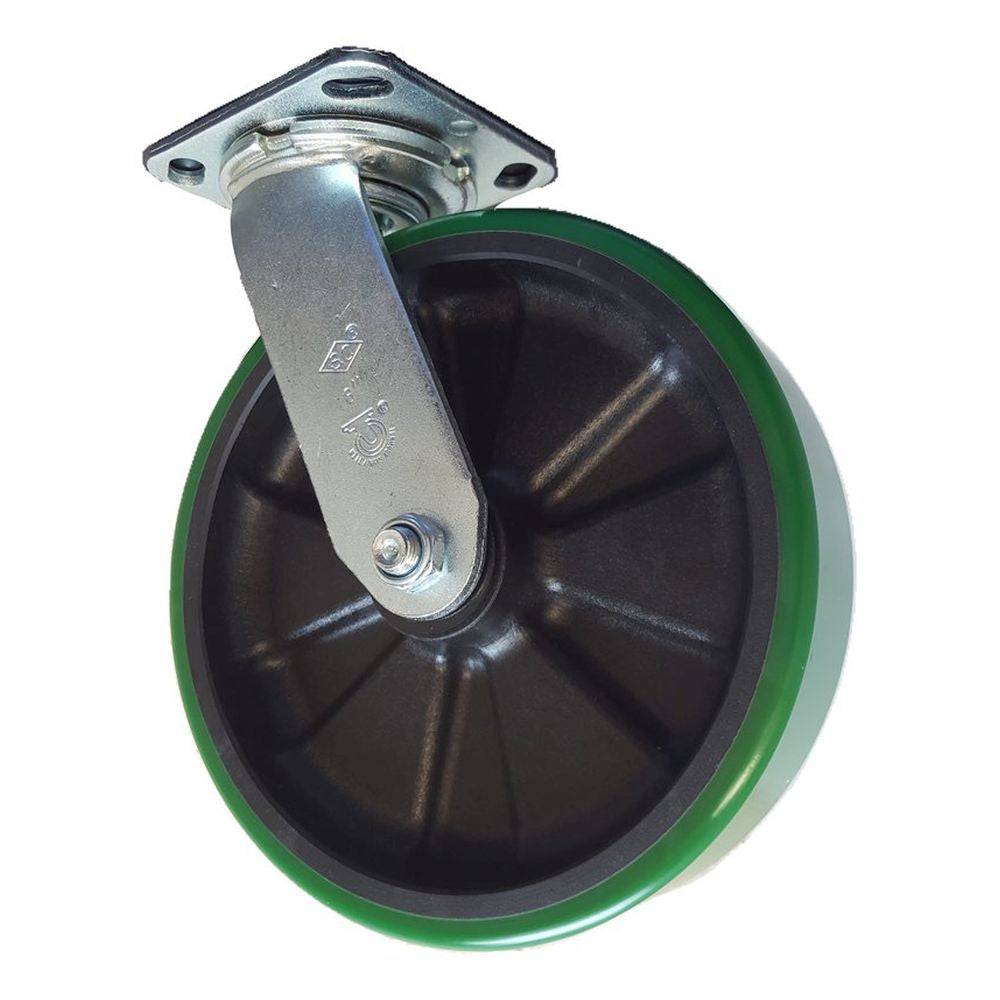 8" x 2" Medium Duty Series Swivel Caster with Polyon Maxrok Wheel - 27MU80JG6017YY
