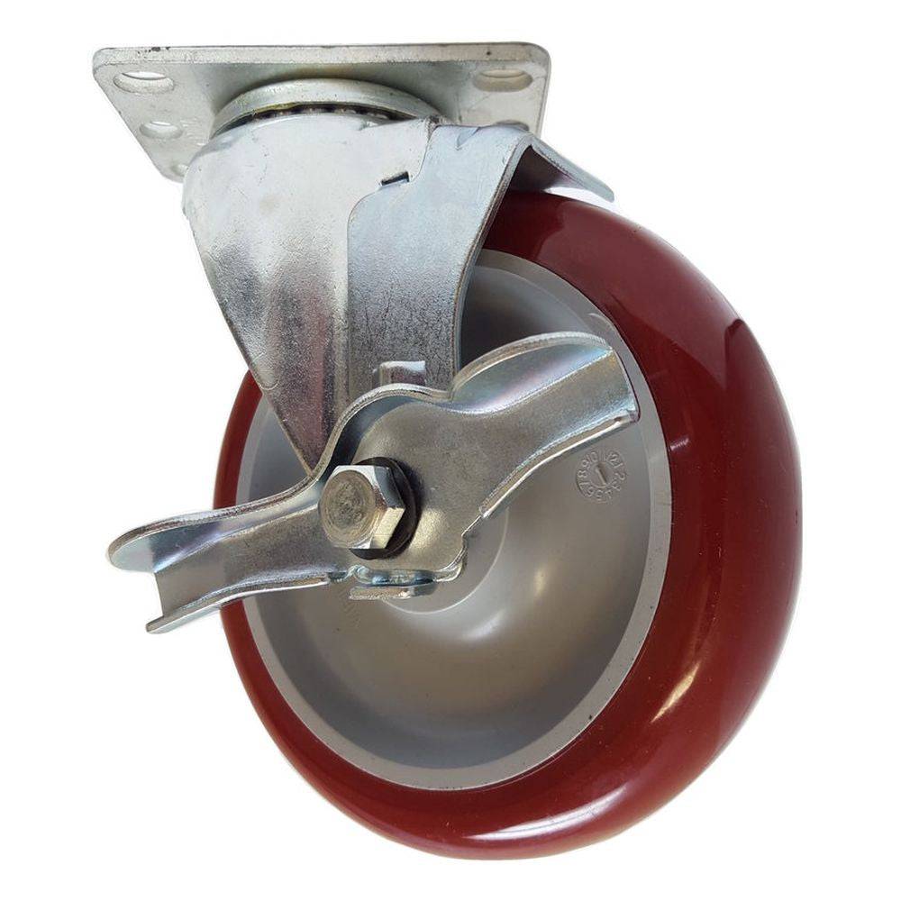 5" x 1-1/4" Light Medium Duty Swivel Caster with Polymadic Wheel - 75PM50GM4306TY