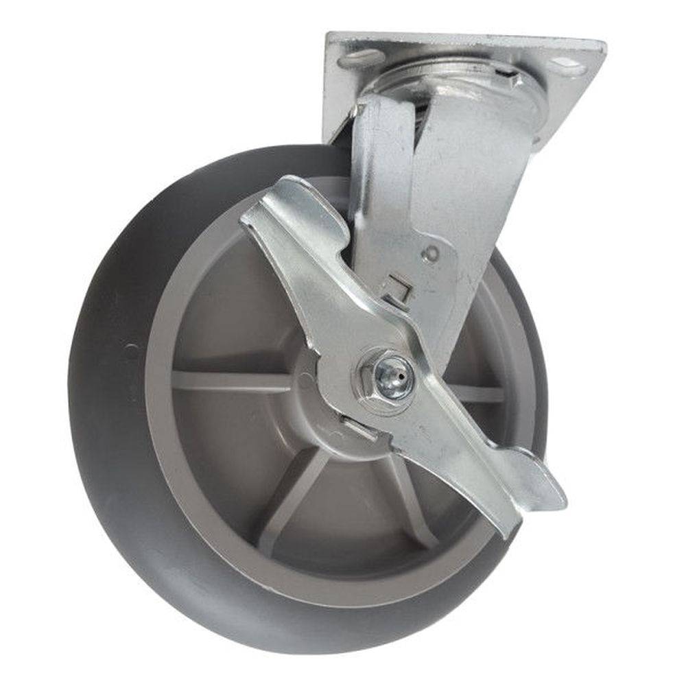 8" x 2" Medium Duty Series Swivel Caster with Thermo-Pro Wheel - 27TP80JX6017TY