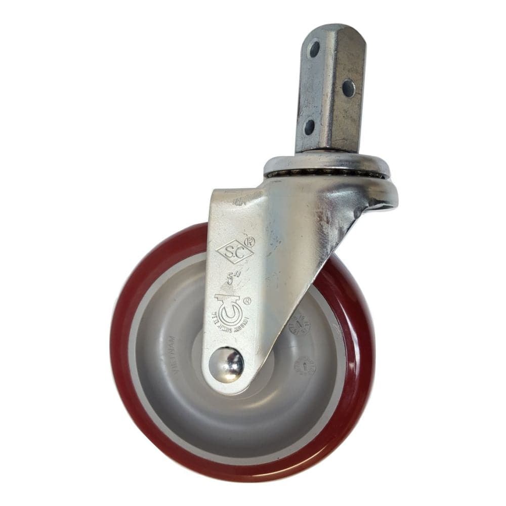 5" x 1-1/4" Light Medium Duty Swivel Caster with Polymadic Wheel - 75PM50GM4356YY