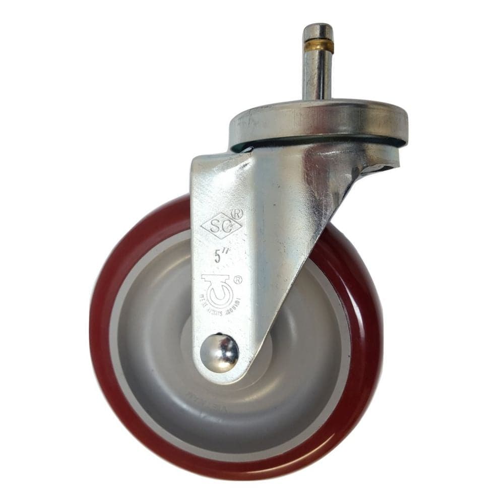 5" x 1-1/4" Light Medium Duty Swivel Caster with Polymadic Wheel - 21PM50GM4391YY