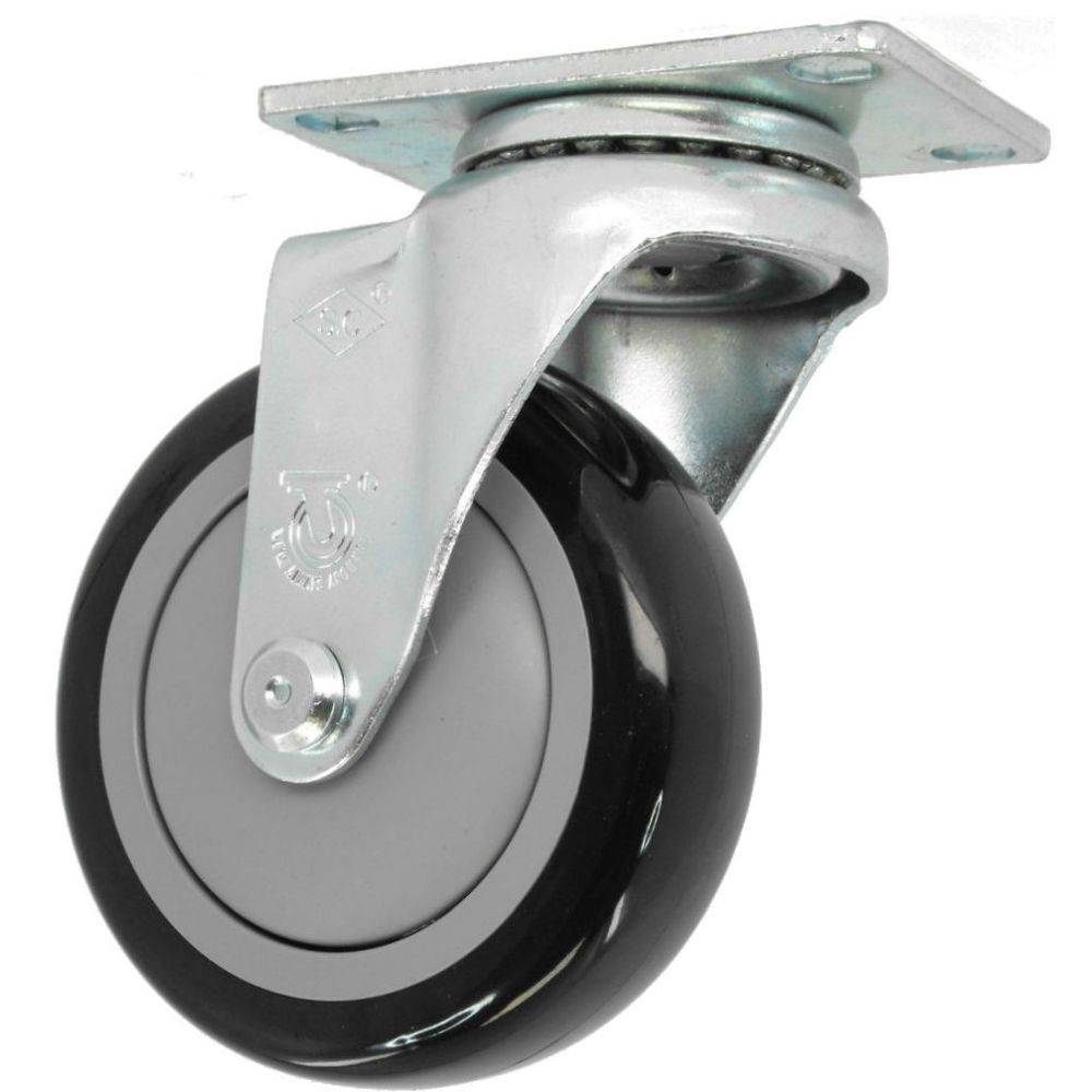 5" x 1-1/4" Light Medium Duty Swivel Caster with Poly-Pro Wheel - 75PP50GA4406YY