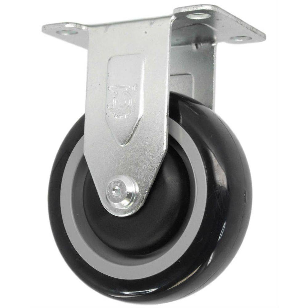 5" x 1-1/4" Light Medium Duty Rigid Caster with Poly-Pro Wheel - 76PP50GP4706YY