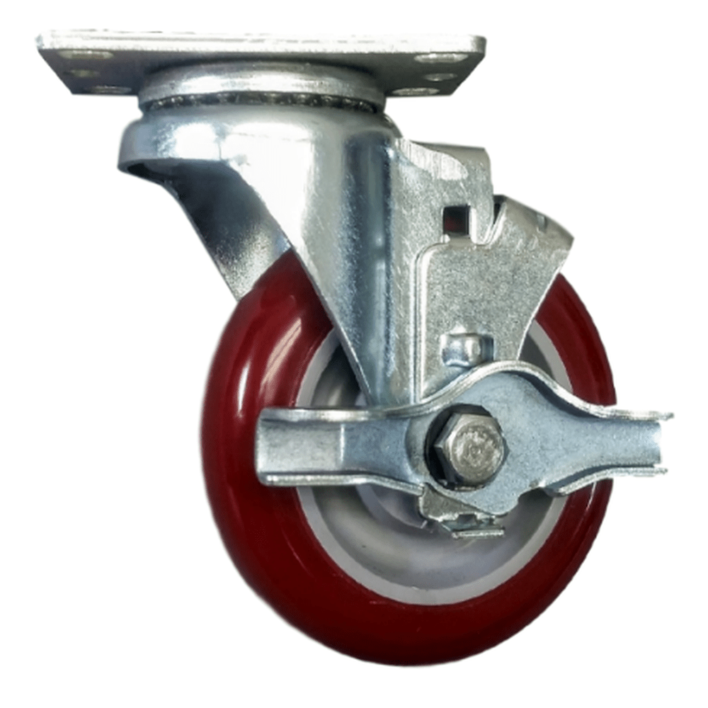 4" x 1-1/4" Light Medium Duty Swivel Caster with Polymadic Wheel - 75PM40GM4306TY