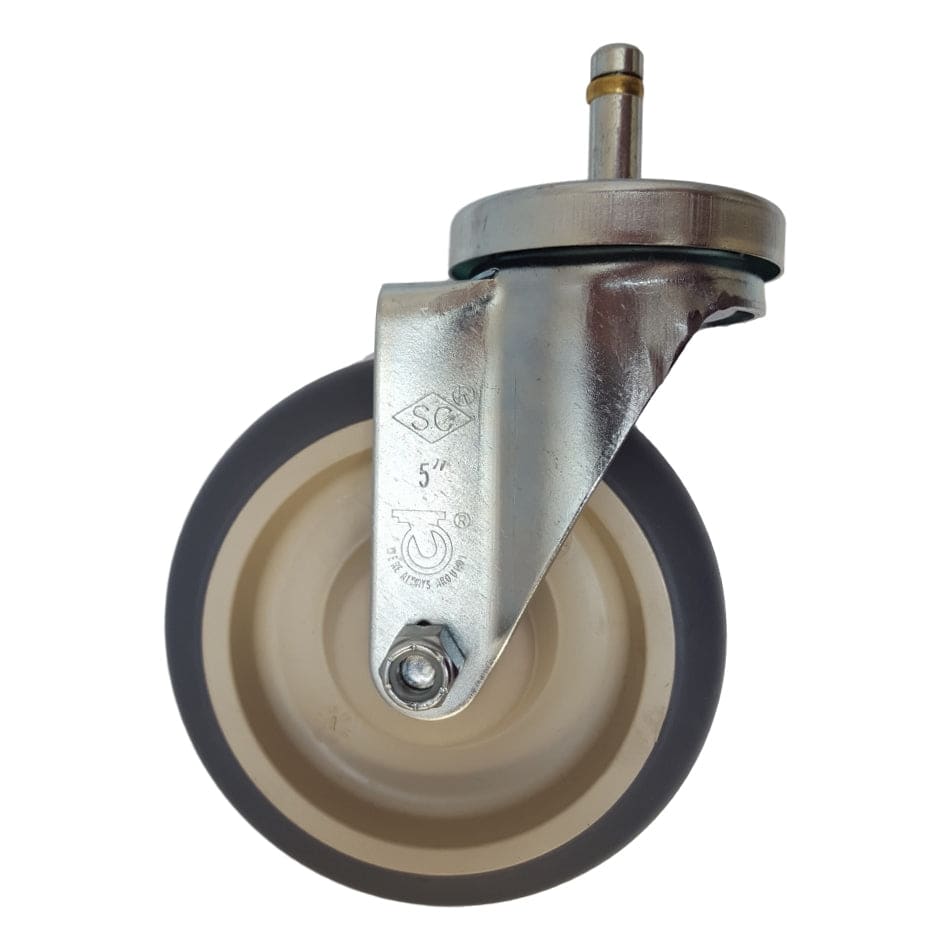 5" x 1-1/4" Light Medium Duty Swivel Caster with Thermo-Pro Wheel - 21TP50GY4791YY