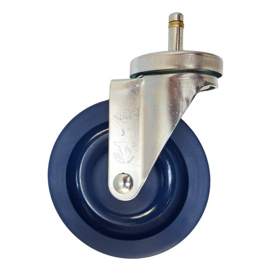 5" x 1-1/4" Light Medium Duty Swivel Caster with Duralastomer Wheel - 21SU50GL9091YY