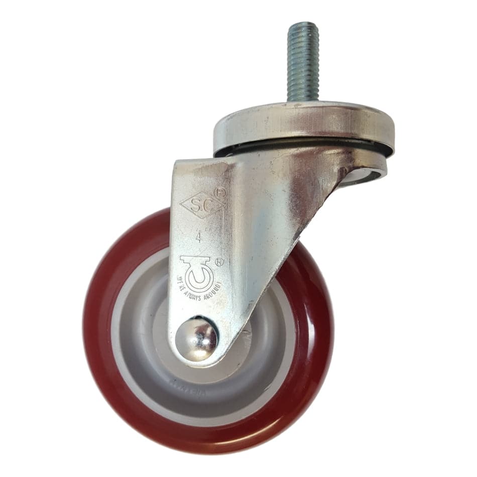 4" x 1-1/4" Light Medium Duty Swivel Caster with Polymadic Wheel - 21PM40GM4368YY