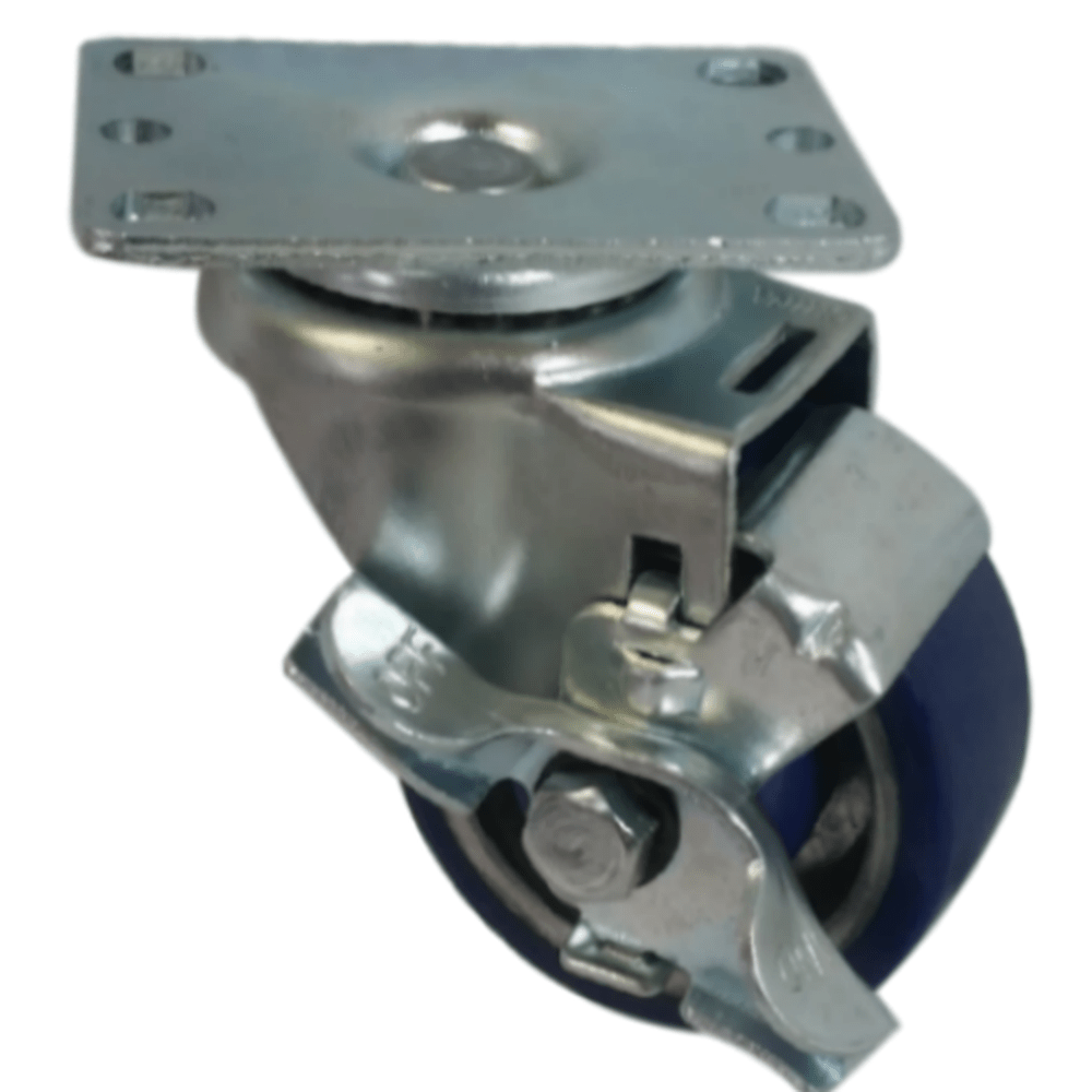 3" x 1-1/4" Light Medium Duty Swivel Caster with Polyon Aluminum Wheel - 75PA30GL4306TY
