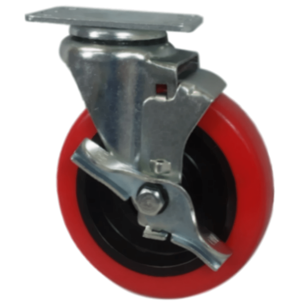 5" x 1-1/4" Light Medium Duty Swivel Caster with Poly-Pro Wheel - 75PP50GK4206TY