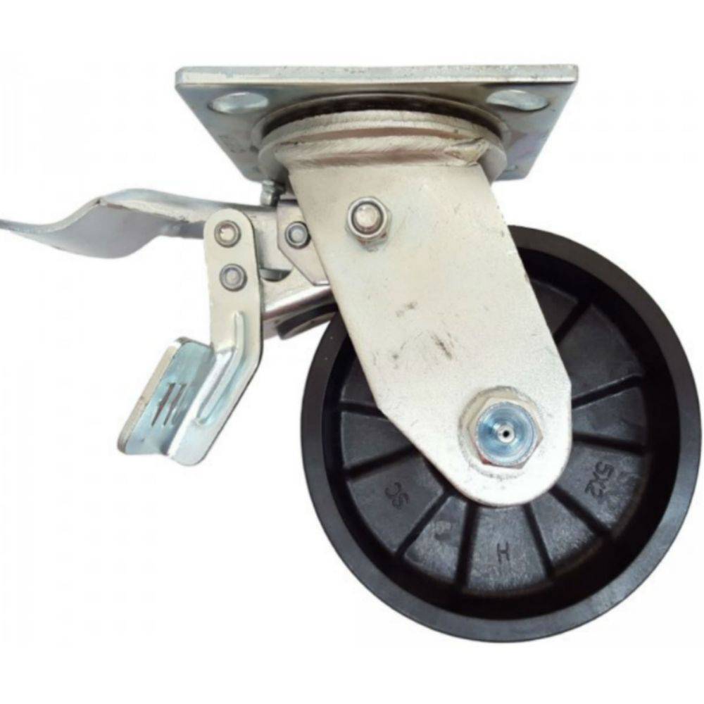 5" x 2" Leading Total Lock Swivel Caster with Maxrok Wheel - DTMA50JB0417YY