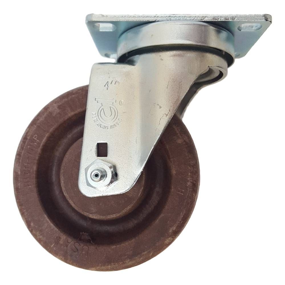 4" x 1-1/2" Light Medium Duty Swivel Caster with Brimstone Wheel - 75GN40HQ9006YZ