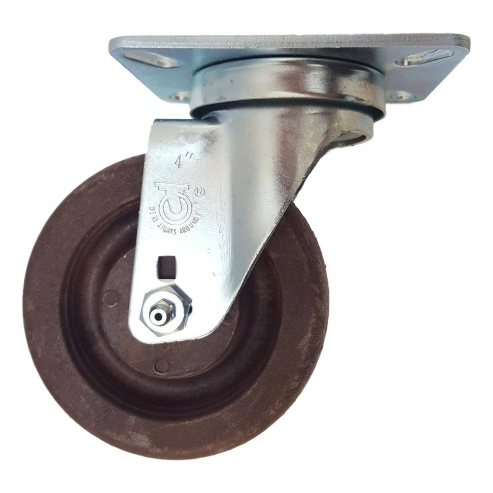 4" x 1-1/2" Light Medium Duty Swivel Caster with Brimstone Wheel - 75GN40HQ9011YZ