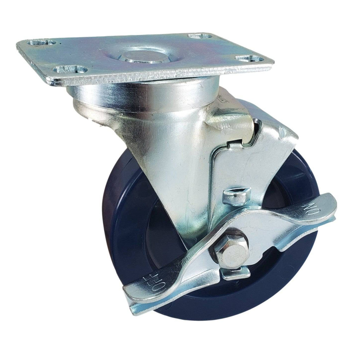 4" x 1-1/4" Light Medium Duty Swivel Caster with Duralastomer Wheel - 75SU40GL9006TY