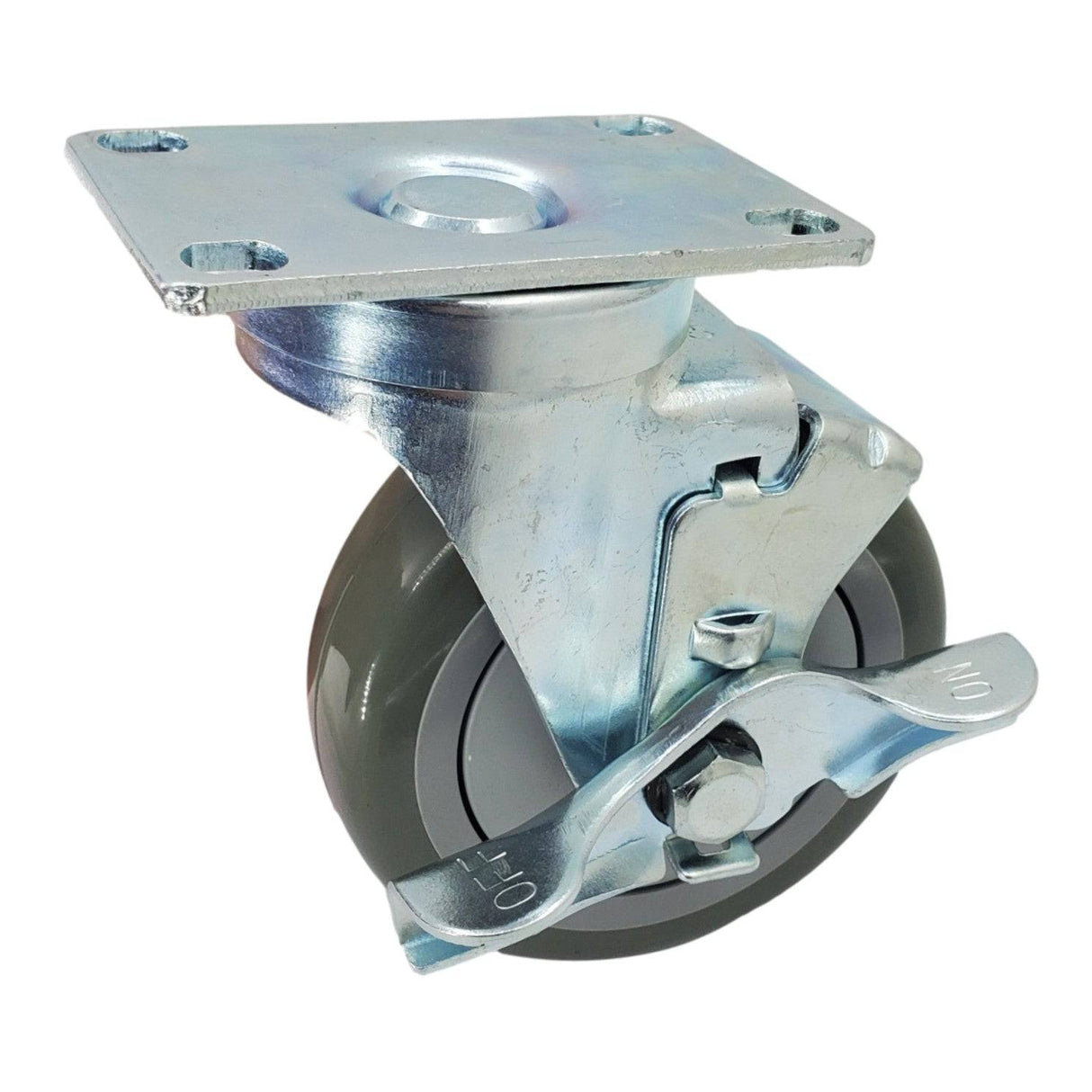 4" x 1-1/4" Light Medium Duty Swivel Caster with Poly-Pro Wheel - 75PP40GI4406TY