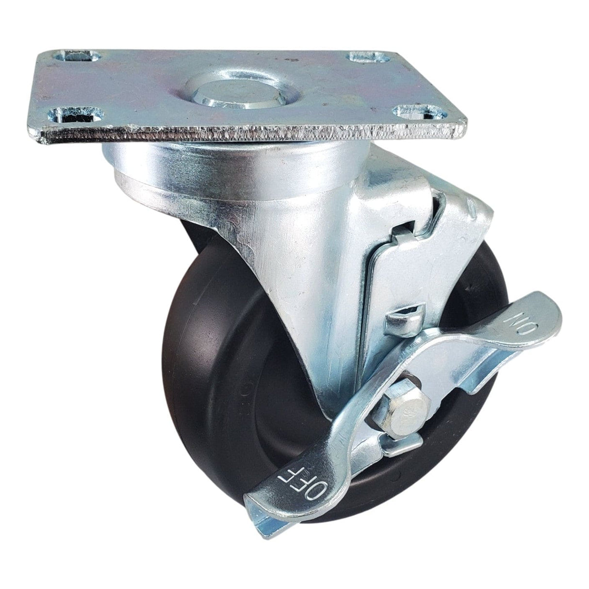 4" x 1-1/4" Light Medium Duty Swivel Caster with Polyolefin Wheel - 75PO40GB8206TY