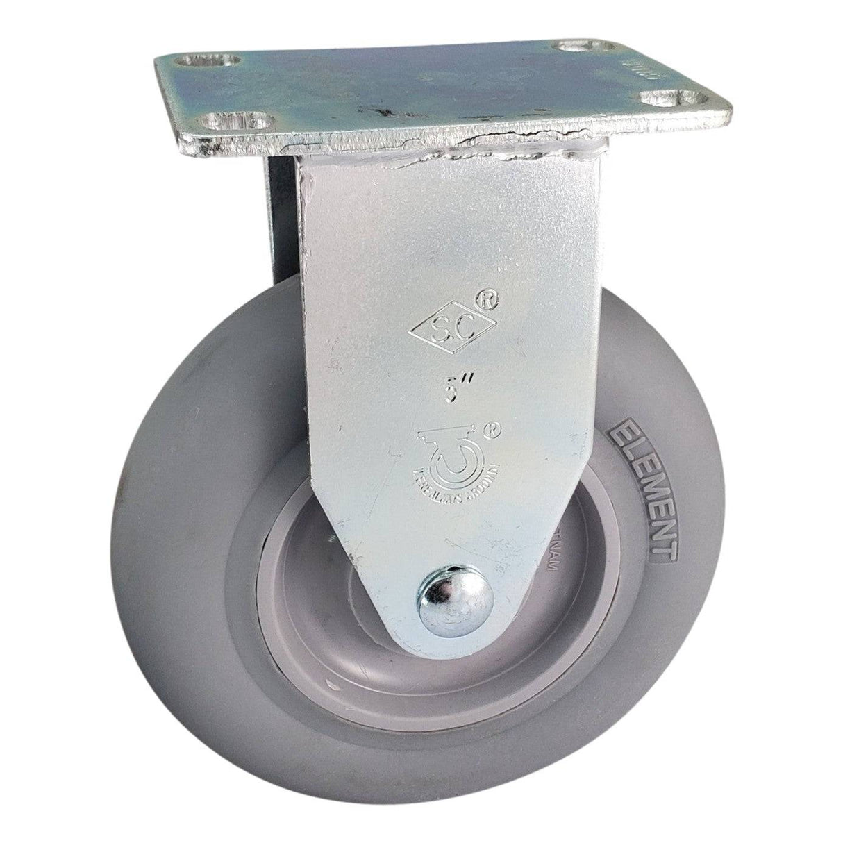 5" x 1-1/4" Light Medium Duty Rigid Caster with Element Wheel - 76EL50GI4306YY