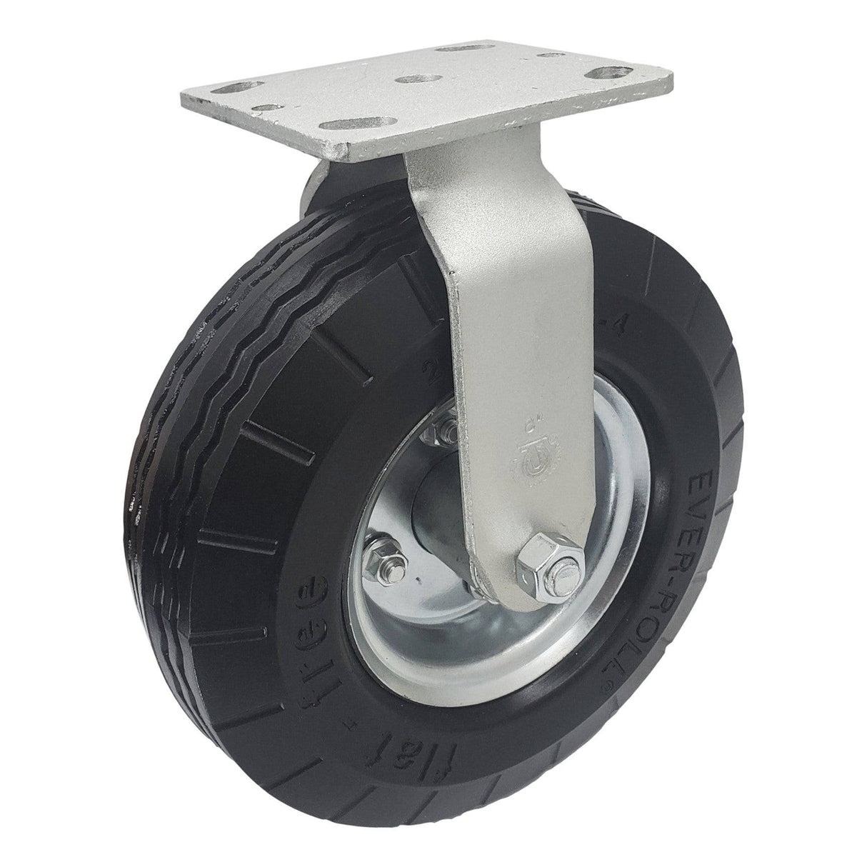 8" x 2-3/4" Medium Duty Pneumatic Rigid Caster with Ever-Roll Wheel - 68ER80BCP317YY
