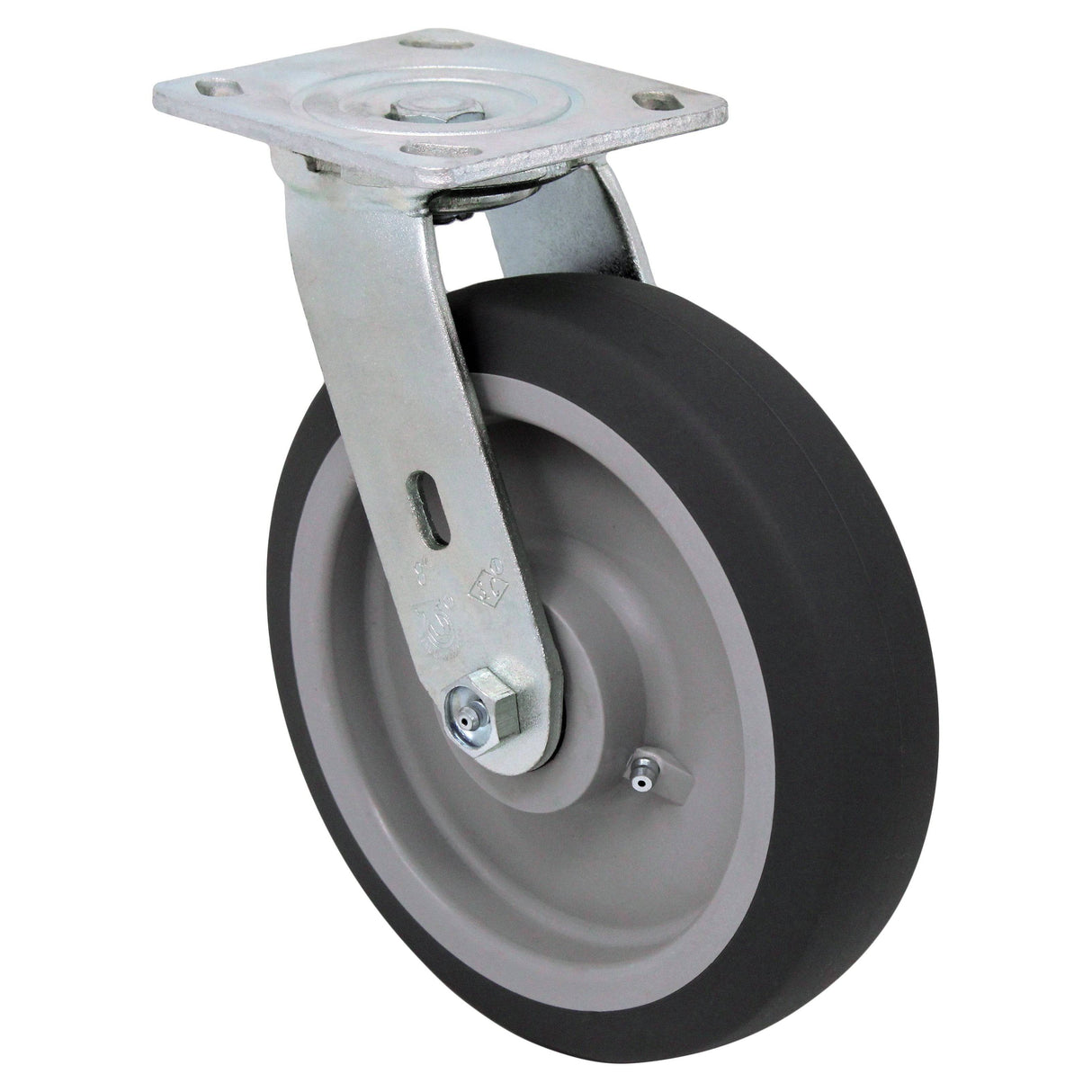 8" x 2" Medium Duty Series Swivel Caster with Thermo-Pro Wheel - 27TP80JI6017YY