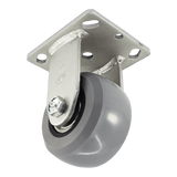 4" x 2" Medium Duty Series Rigid Caster with Ergolastomer Wheel - 28HU40JI6017YY