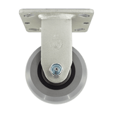 4" x 2" Medium Duty Series Rigid Caster with Ergolastomer Wheel - 28HU40JI6017YY