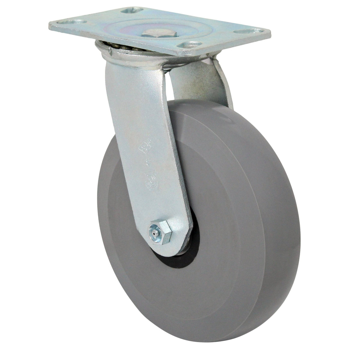 8" x 2" Medium Heavy Duty Series Swivel Caster with Heavy-Duty Semi-Steel Wheel - 43HS80JS0419PY