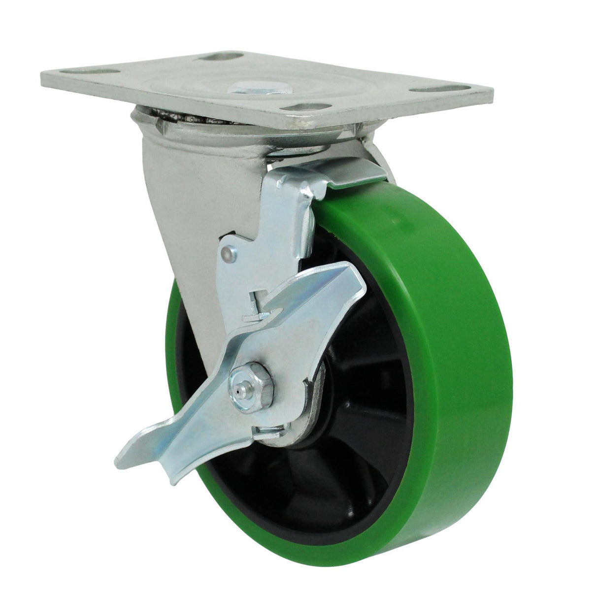 6" x 2" Medium Heavy Duty Series Swivel Caster with Polyon Maxrok Wheel - 43MU60JG6019TY