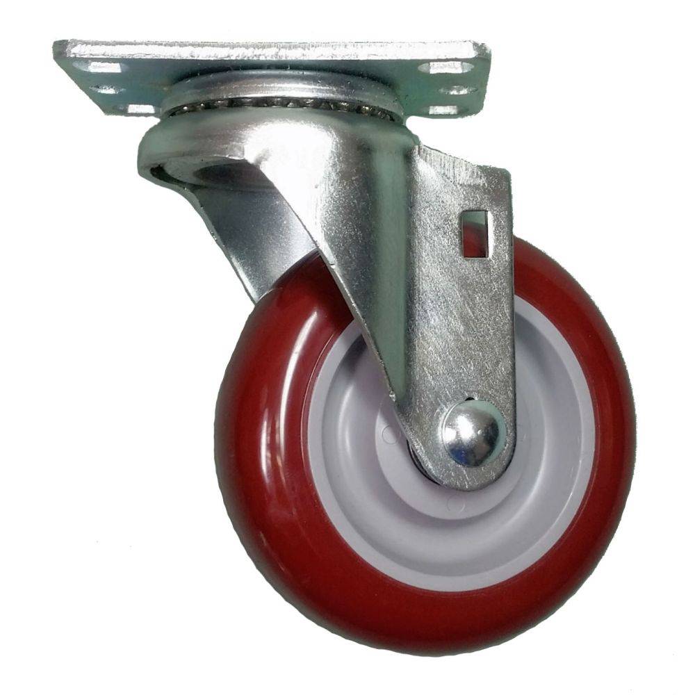 4" x 1-1/4" Light Medium Duty Swivel Caster with Polymadic Wheel - 75PM40GM4311YY