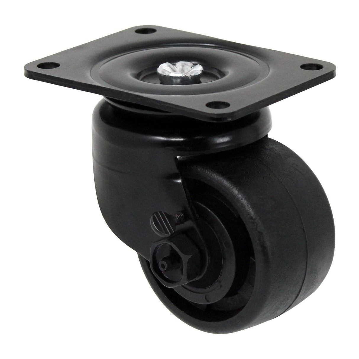 3" x 1-13/16" Heavy Duty Business Machine Swivel Caster with Polyolefin Wheel - 05PO30IB6312RX