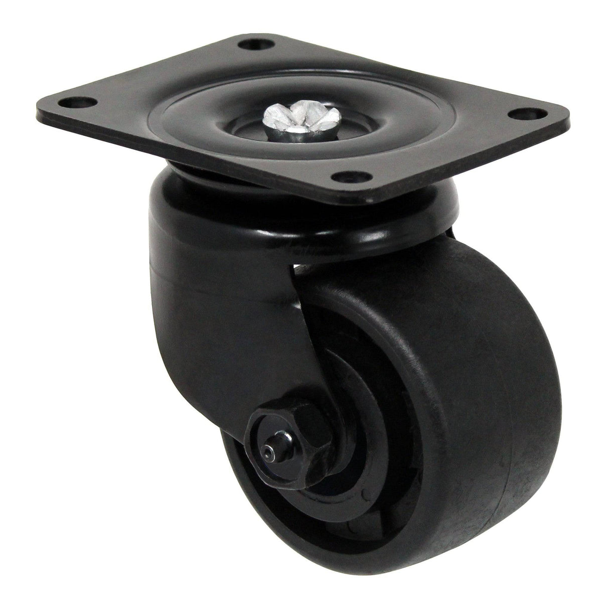 3" x 1-13/16" Heavy Duty Business Machine Swivel Caster with Polyolefin Wheel - 05PO30IB6312XY