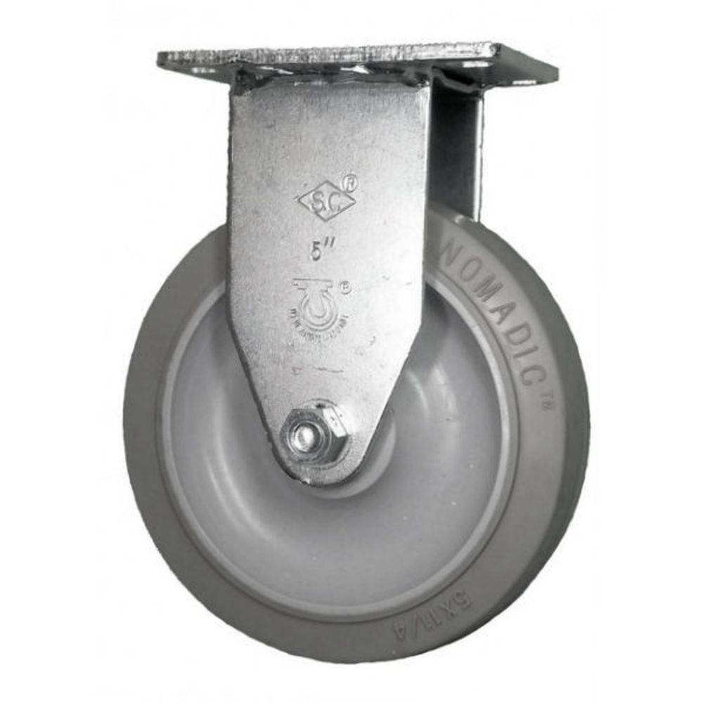 5" x 1-1/4" Light Medium Duty Rigid Caster with Nomadic Wheel - 76NM50GI4306YY