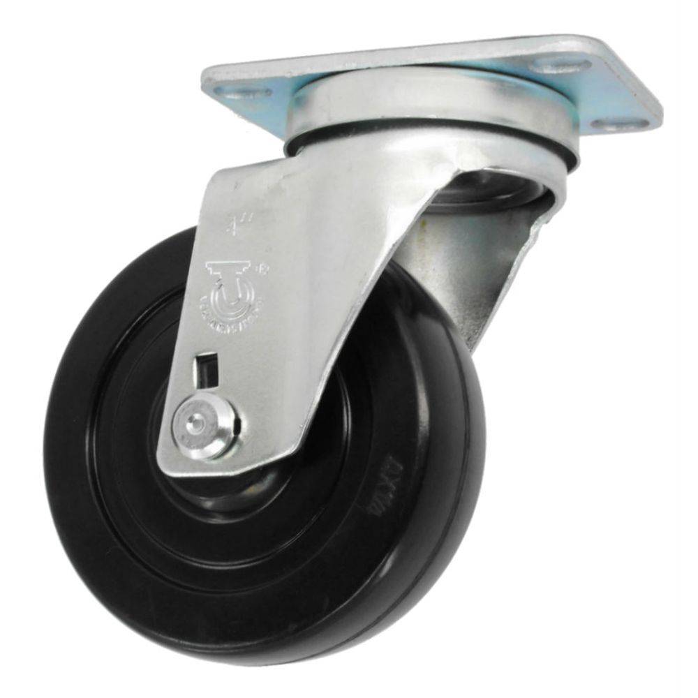 4" x 1-1/4" Light Medium Duty Swivel Caster with Hard Rubber Wheel - 75HR40GB4206YY