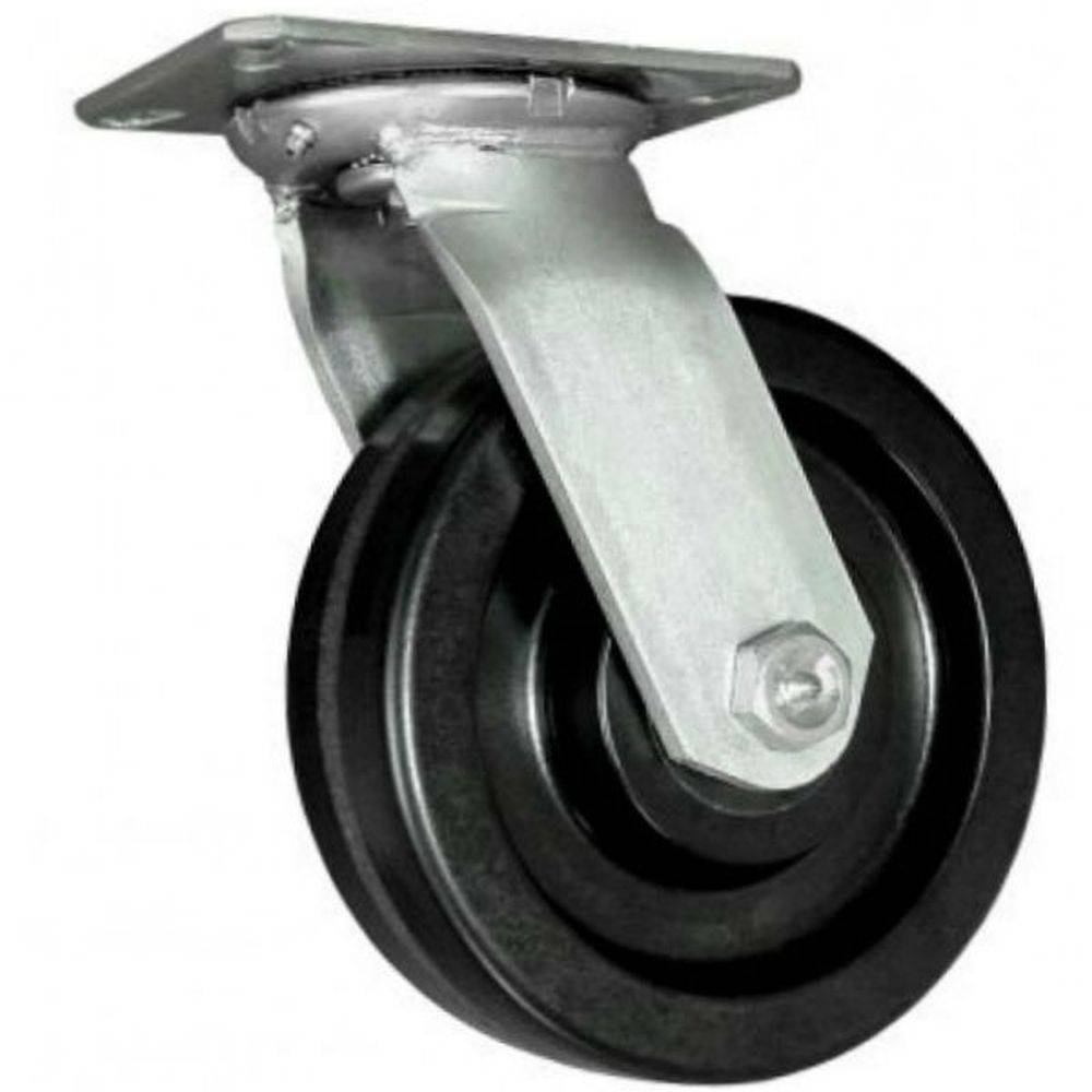 8" x 2-1/2" Heavy Duty Economy Series Swivel Caster with Phenolic Wheel - 81PH80KB2319YY
