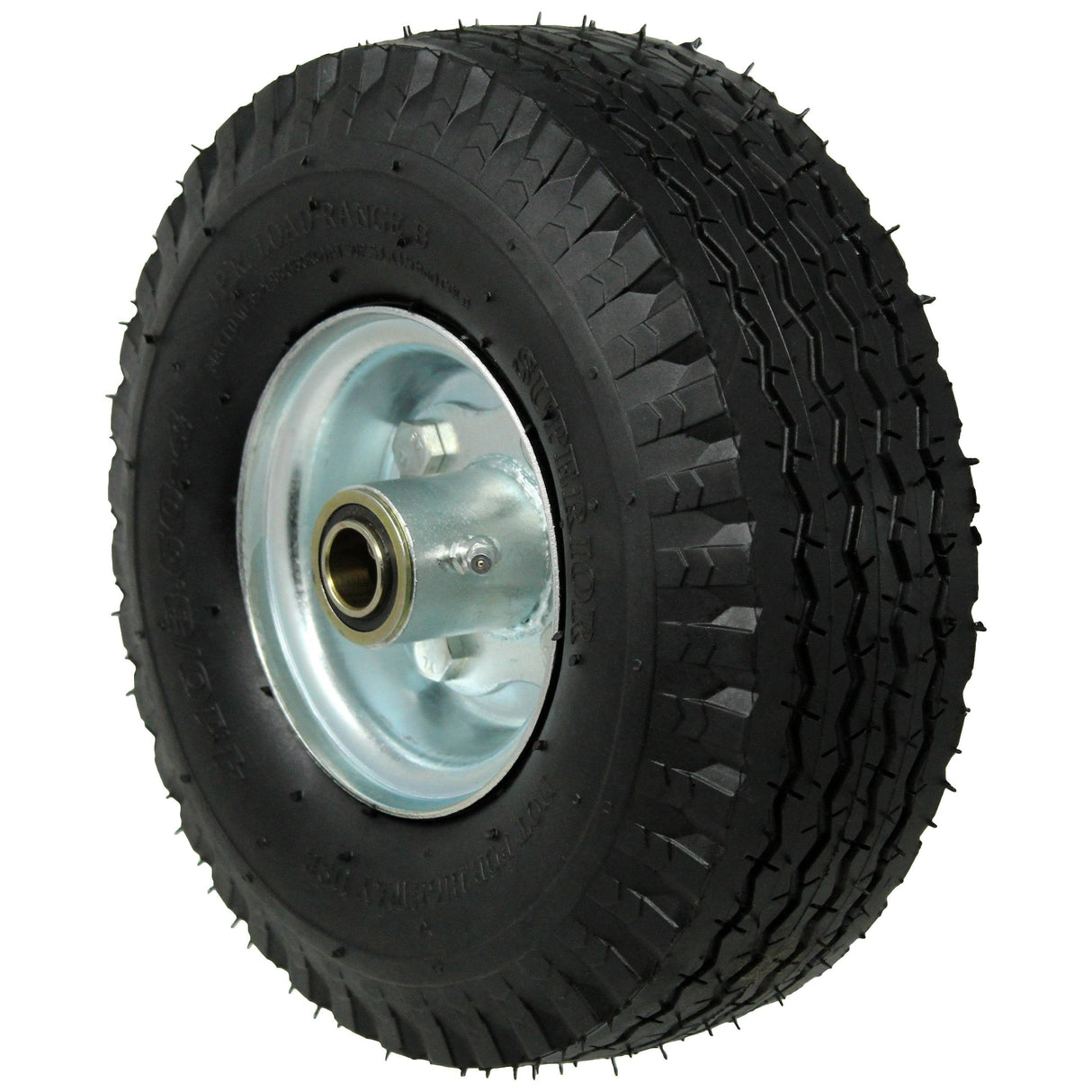 10" x 3-1/2" Foam-Filled Pneumatic Wheel - FF0D4CP3