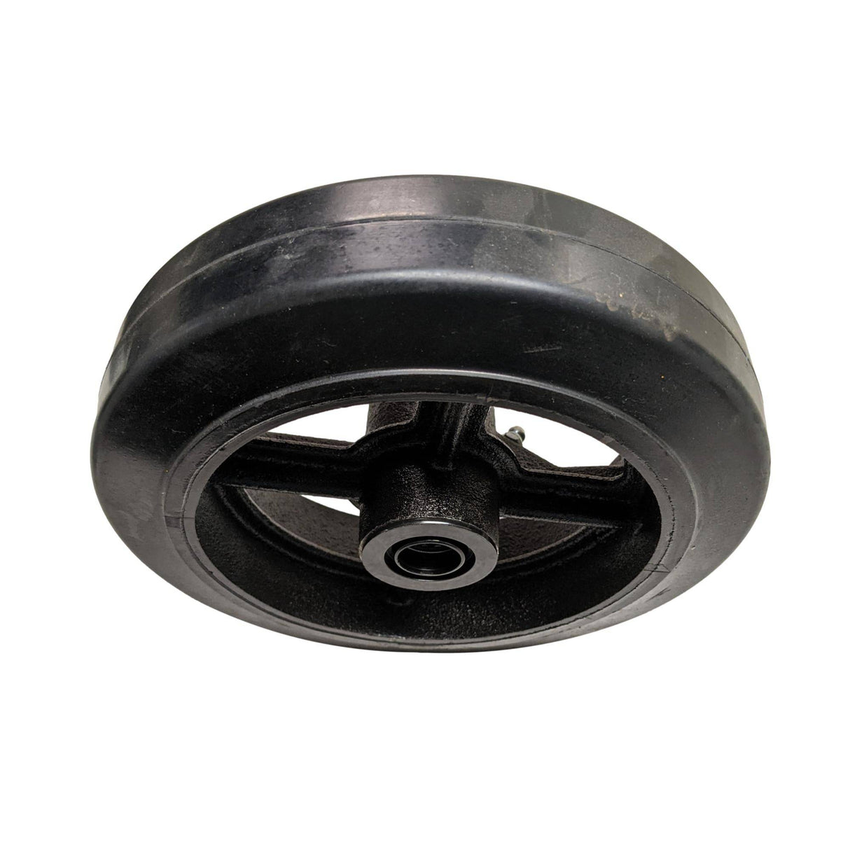 8" x 2" Mold-On Rubber on Cast Iron Wheel - RS80JB02