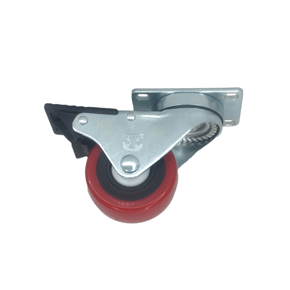 3" x 1-1/4" Light Medium Duty Total Lock Swivel Caster with Poly-Pro Wheel - T3PP30GK5506YY