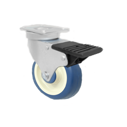 4" x 1-1/4" Light Medium Duty Total Lock Swivel Caster with Poly-Pro Wheel - T3PP40GP4706YY