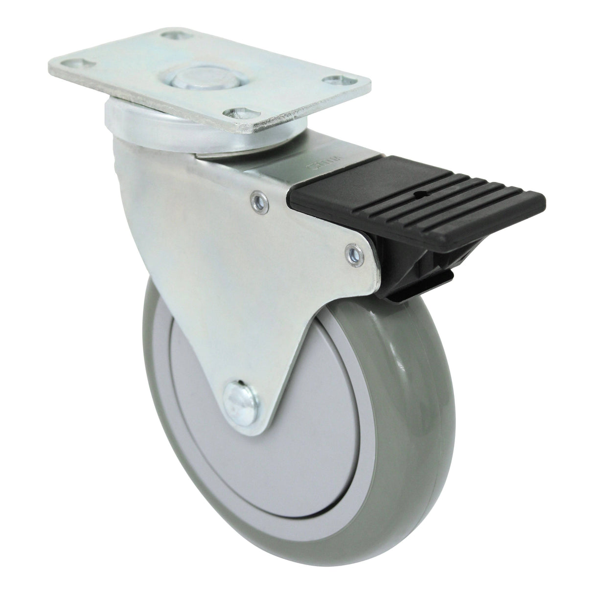 5" x 1-1/4" Light Medium Duty Total Lock Swivel Caster with Poly-Pro Wheel - T3PP50GI4406YY