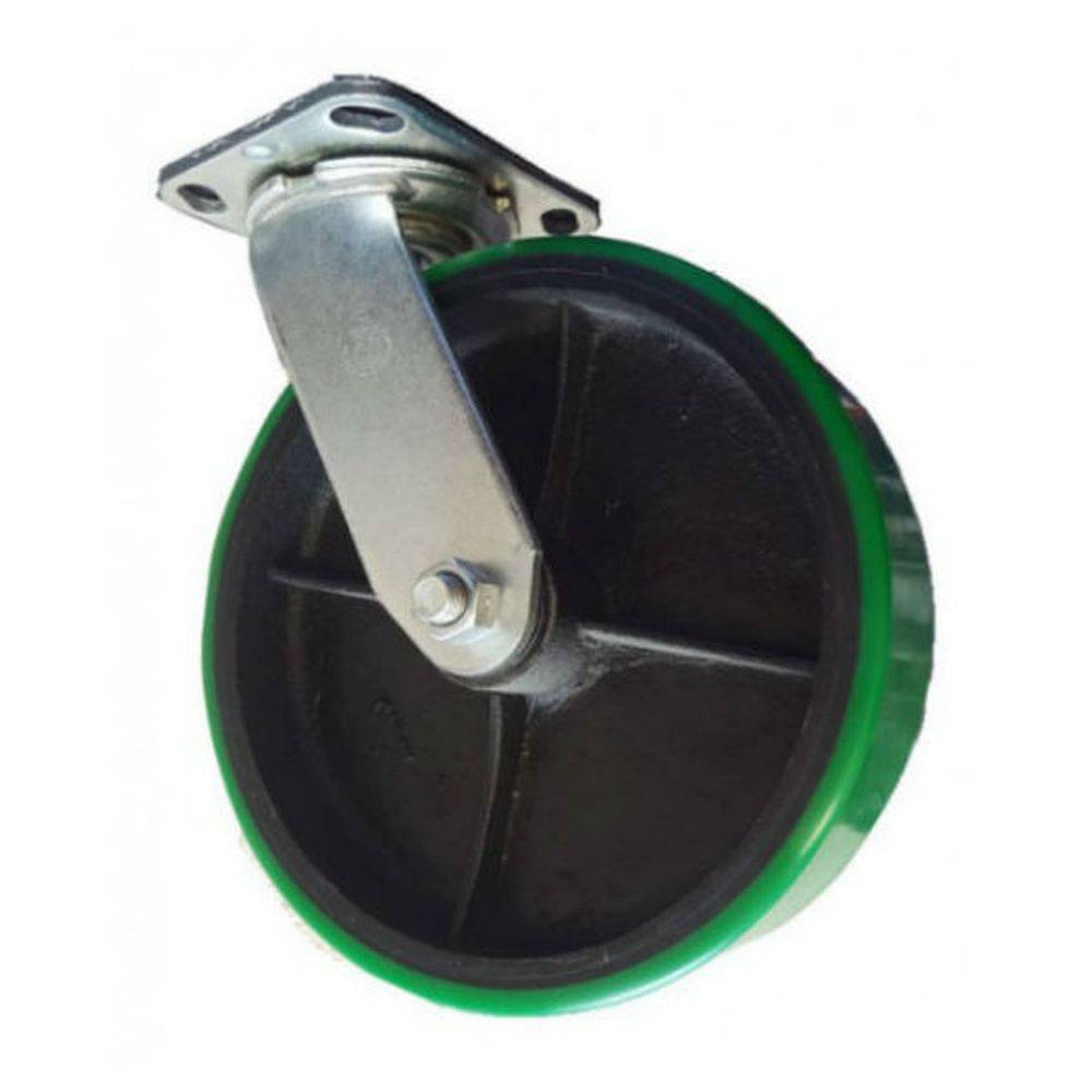 8" x 2" Medium Duty Series Swivel Caster with Polyon Wheel - 27PU80JG0417YY