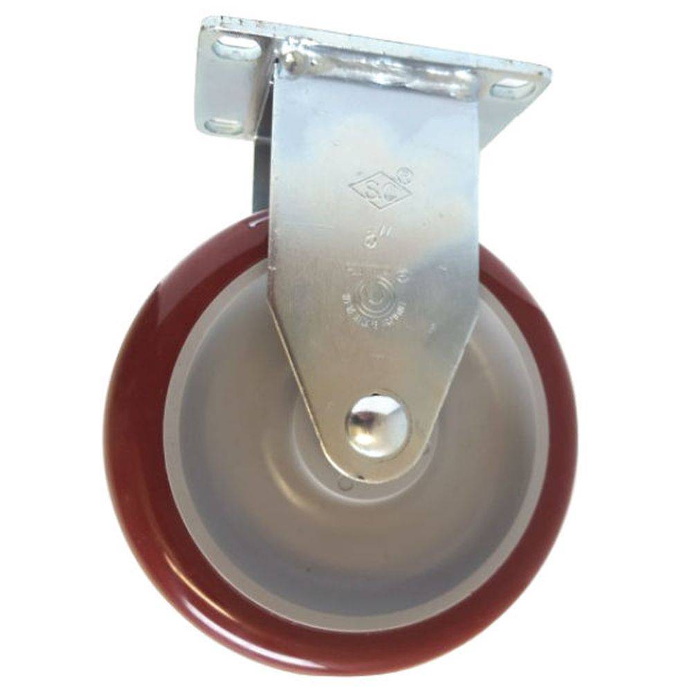 5" x 1-1/4" Light Medium Duty Rigid Caster with Polymadic Wheel - 76PM50GM4306YY